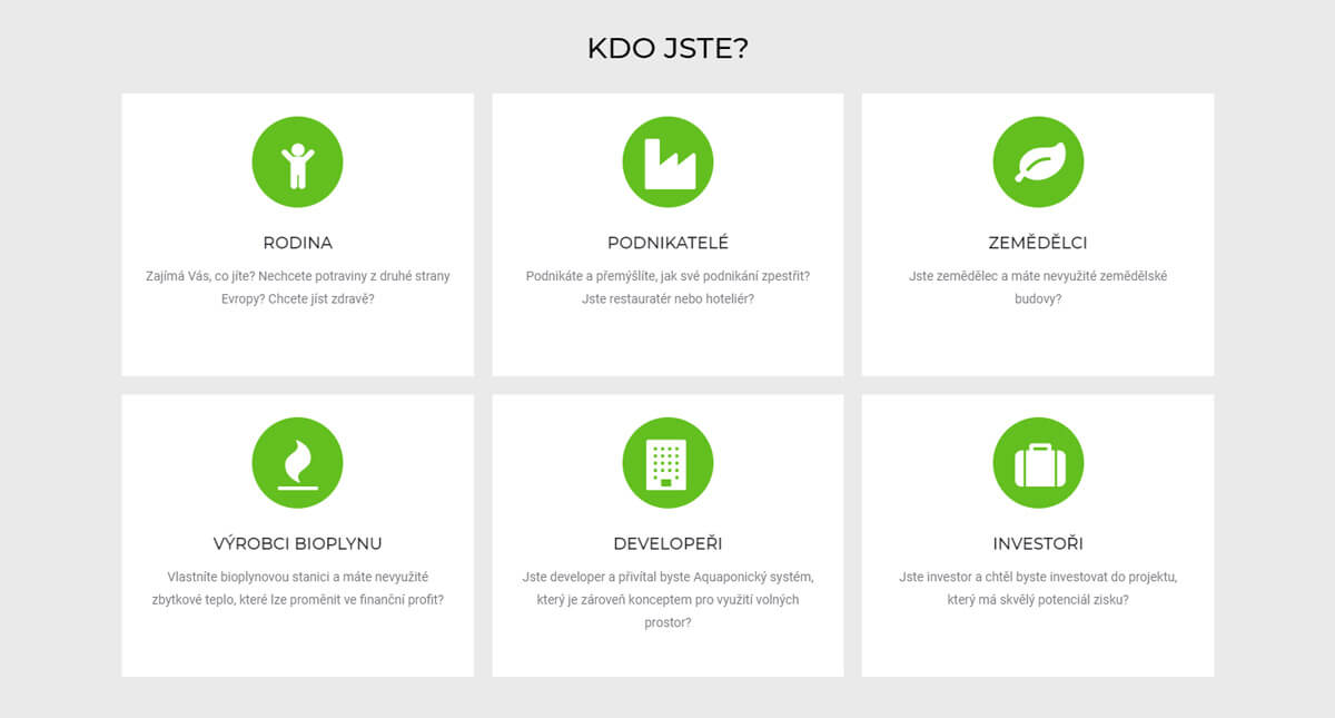Ukázka z webu Farma pro všechny Ukázka z tvorby webu farma pro všechny